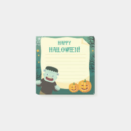 Happy Halloween Monster 3" x 3" Post-it® notes