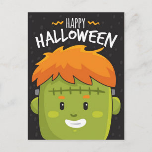 Happy Halloween Monster Briefkaart