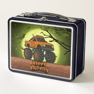 Happy Halloween Monster Truck met vleermuizen en m