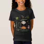 Happy Halloween Monsters Schattige Witch T-shirt (Voorkant)