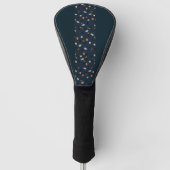 Happy Halloween Moon, Bats and Pumpkins Pattern Golfheadcover (Voorkant)