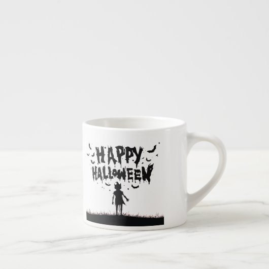 Happy Halloween:Mug with Mysterious Silhouette Espresso Kop (Rechts)