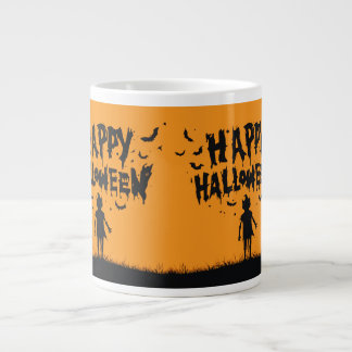 Happy Halloween:Mug with Mysterious Silhouette Grote Koffiekop