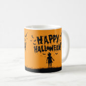 Happy Halloween:Mug with Mysterious Silhouette Koffiemok (Voorkant rechts)