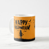 Happy Halloween:Mug with Mysterious Silhouette Koffiemok (Voorkant links)