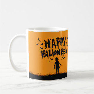 Happy Halloween:Mug with Mysterious Silhouette Koffiemok
