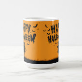 Happy Halloween:Mug with Mysterious Silhouette Koffiemok (Center)