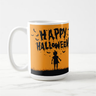 Happy Halloween:Mug with Mysterious Silhouette Koffiemok