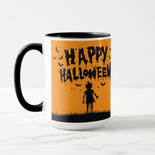 Happy Halloween:Mug with Mysterious Silhouette Mok (Links)