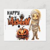 Happy Halloween Mummy Feestdagenkaart (Voorkant)