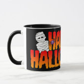 Happy Halloween Mummy Graphic Mok (Links)