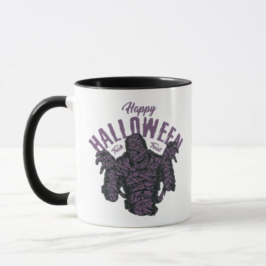 Happy Halloween Mummy Mok – Spooky Wrapped Monster (Links)