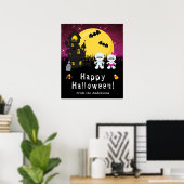 Happy Halloween Mummy Pink Poster (Thuiskantoor)