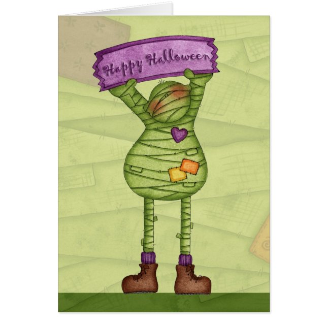 Happy Halloween Mummy - Wenskaart (Voorkant)