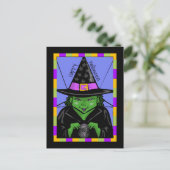Happy Halloween Mystic Witch Briefkaart (Staand voorkant)