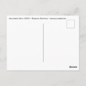 Happy Halloween Mystic Witch Briefkaart (Achterkant)