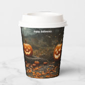 Happy Halloween nacht Collectie Papieren Bekers (Achterkant)