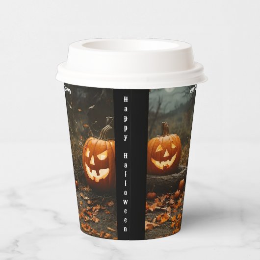 Happy Halloween nacht Collectie Papieren Bekers (Rechts)