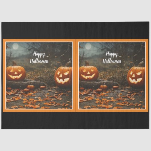 Happy Halloween nacht Collectie Tissuepapier (Voorkant)