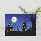 Happy Halloween nacht Kaart (Staand voorkant)