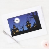 Happy Halloween nacht Rechthoekige Sticker (Envelop)