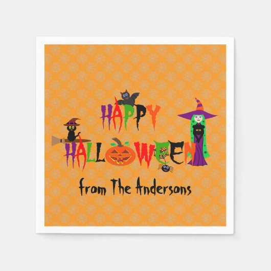 Happy Halloween Napkins Servet (Voorkant)