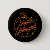 Happy Halloween Neon Button (Voorkant)