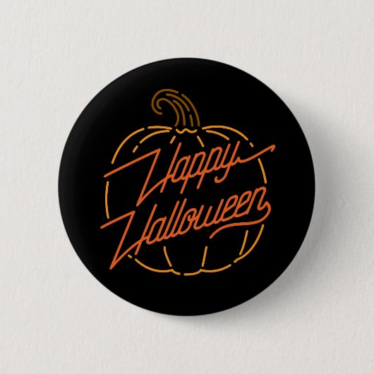 Happy Halloween Neon Button (Voorkant)