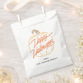 Happy Halloween Neon gepersonaliseerde gunstzakken Bedankzakje (Geknipt)