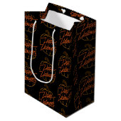 Happy Halloween Neon Gift Bag Medium Cadeauzakje (Voorkant Gekanteld)