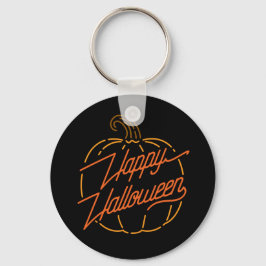 Happy Halloween Neon Sleutelhanger