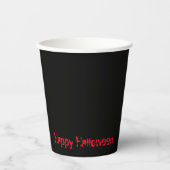 Happy Halloween Niece Simple Solid Black Papieren Bekers (Voorkant)