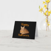 Happy Halloween niet-Scary Oranje tablet Kaart (Gele Bloem)