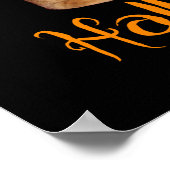 Happy Halloween niet-Scary Oranje tablet Poster (Hoek)