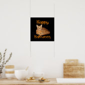 Happy Halloween niet-Scary Oranje tablet Poster (Keuken)