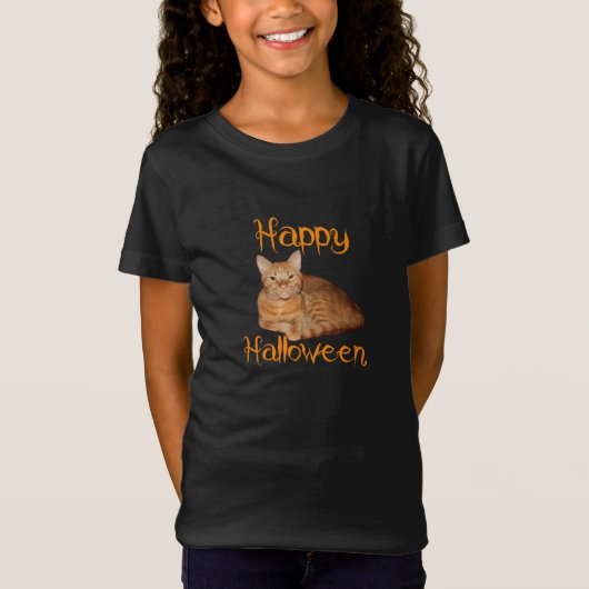 Happy Halloween niet-Scary Oranje tablet T-shirt (Voorkant)