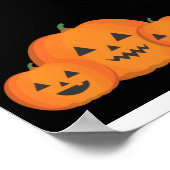 Happy Halloween Night - Spooky Witch, pompoenen Poster (Hoek)