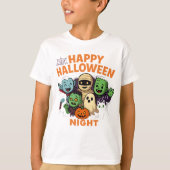 Happy Halloween Night Unisex Kleding Mannelijk Vro T-shirt (Voorkant)