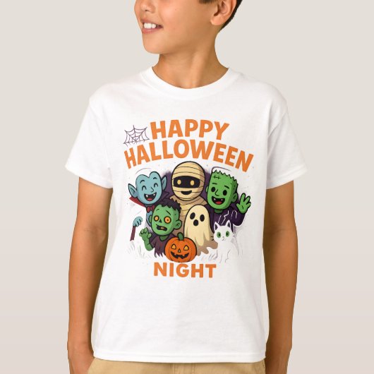 Happy Halloween Night Unisex Kleding Mannelijk Vro T-shirt (Voorkant)