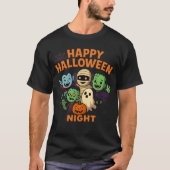 Happy Halloween Night Unisex Kleding Mannelijk Vro T-shirt (Voorkant)