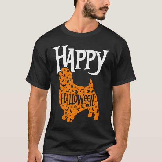 Happy Halloween Norfolk Terrier T-shirt (Voorkant)