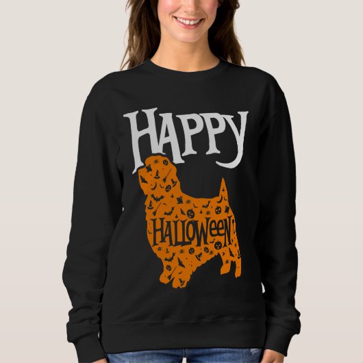 Happy Halloween Norfolk Terrier Trui (Voorkant)