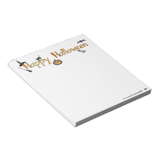 Happy Halloween Notitieblok (Schuin)