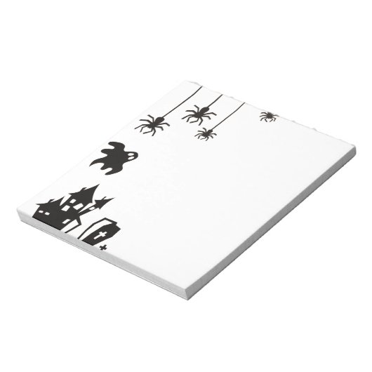 Happy Halloween Notitieblok – Spooky Pumpkin & Bat (Linkerzijde)