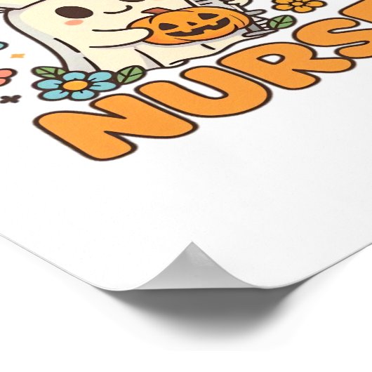 Happy Halloween Nurse Shirt - Schattigee Spooky Me Poster (Hoek)