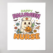 Happy Halloween Nurse Shirt - Schattigee Spooky Me Poster (Voorkant)