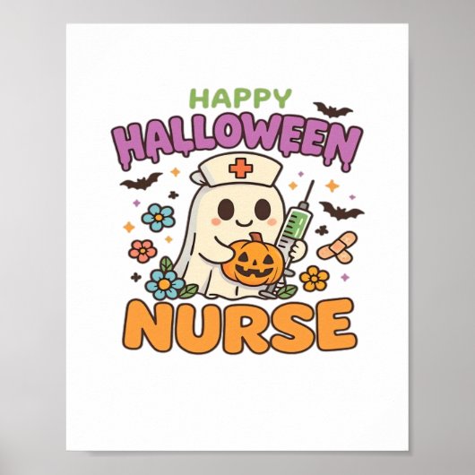 Happy Halloween Nurse Shirt - Schattigee Spooky Me Poster (Voorkant)