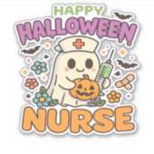 Happy Halloween Nurse Shirt - Schattigee Spooky Me Sticker (Voorkant)