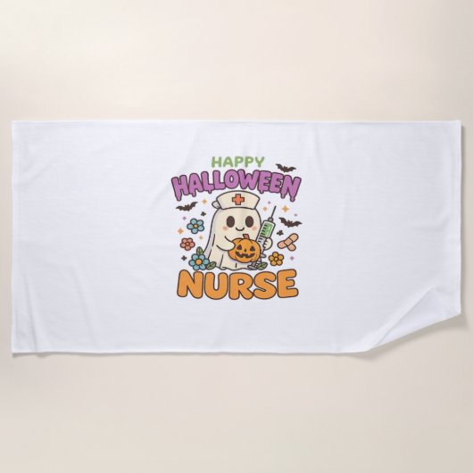 Happy Halloween Nurse Shirt - Schattigee Spooky Me Strandlaken (Voorkant)