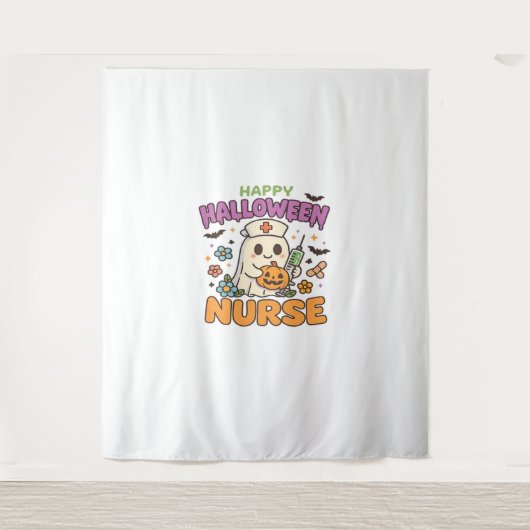 Happy Halloween Nurse Shirt - Schattigee Spooky Me Wandkleed (Voorkant)